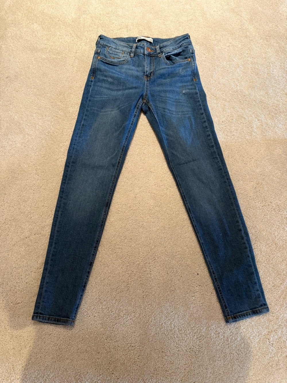 Zara Dark Blue Skinny Jeans